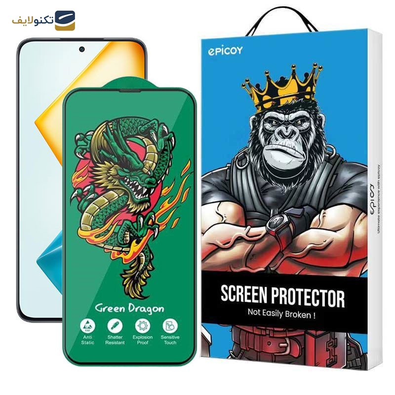 محافظ صفحه نمایش اپیکوی مدل Green Dragon ExplosionProof مناسب برای گوشی موبایل آنر 90 Lite/ 90 GT/ X8a/ X8b/ X8 4G - Epicoy Green Dragon ExplosionProof Screen Protector For Honor 90 Lite/ 90 GT/ X8a/ X8b/ X8 4G