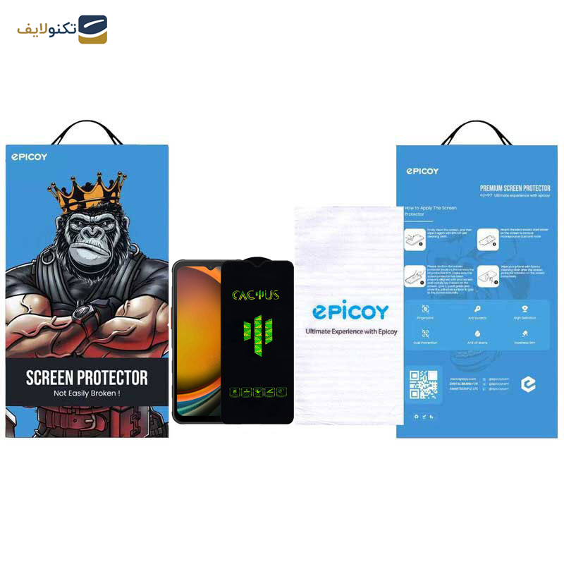 محافظ صفحه نمایش اپیکوی مدل Cactus مناسب برای گوشی موبایل سامسونگ Galaxy A14 4G/5G /Xcover7 - Epicoy Cactus Glass Screen Protector For Samsung Galaxy A14 4G/5G /Xcover7