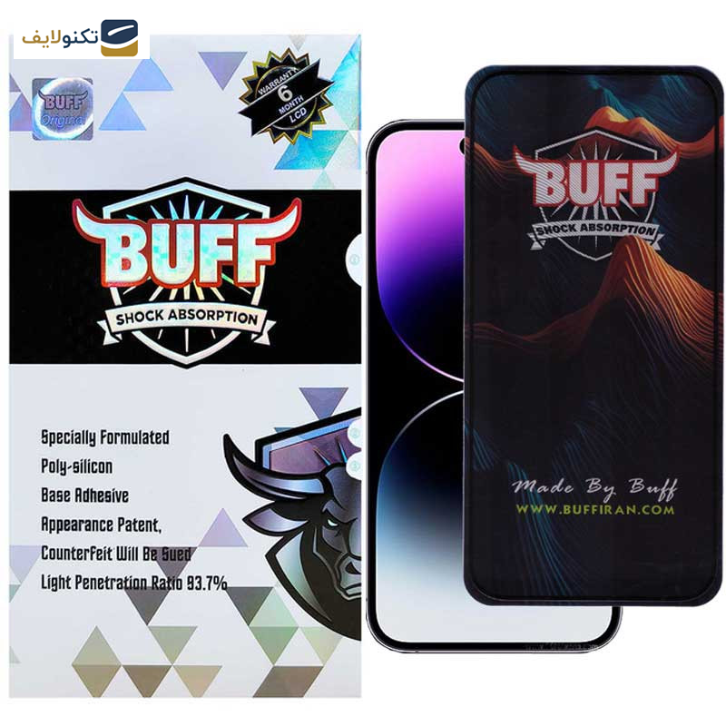 محافظ صفحه نمایش 5D بوف مدل Mountain-G مناسب برای گوشی موبایل اپل iPhone 14 Pro Max - Buff 5D Mountain-G Glass Screen Protector For Apple iPhone 14 Pro Max