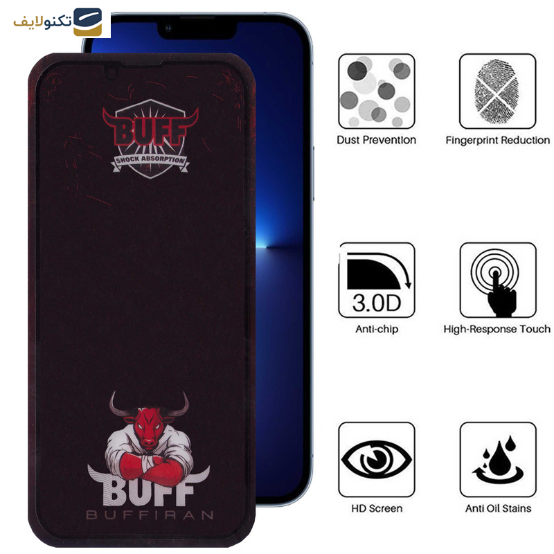 محافظ صفحه نمایش بوف مدل Muscle-Bull مناسب برای گوشی موبایل اپل iPhone 13 Pro Max - 14 Plus - Buff Muscle-Bull Glass Screen Protector For Apple iPhone 13 Pro Max - 14 Plus