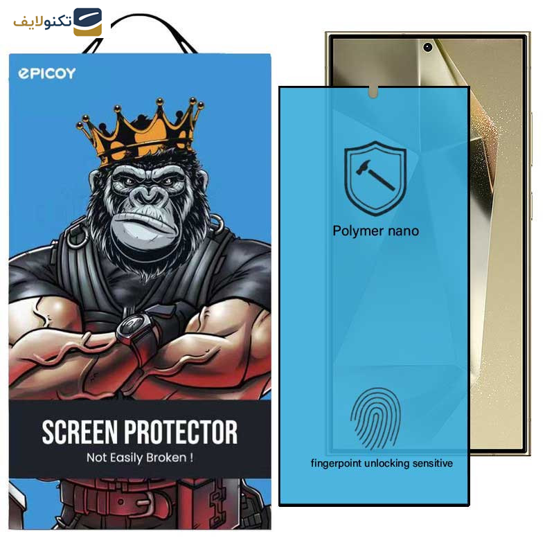 محافظ صفحه نمایش اپیکوی مدل Polymer Nano مناسب برای گوشی موبایل سامسونگ Galaxy S24 Ultra - S23 Ultra - S22 Ultra - Epicoy Polymer Nano Glass Screen Protector For Samsung Galaxy S24 Ultra - S23 Ultra - S22 Ultra