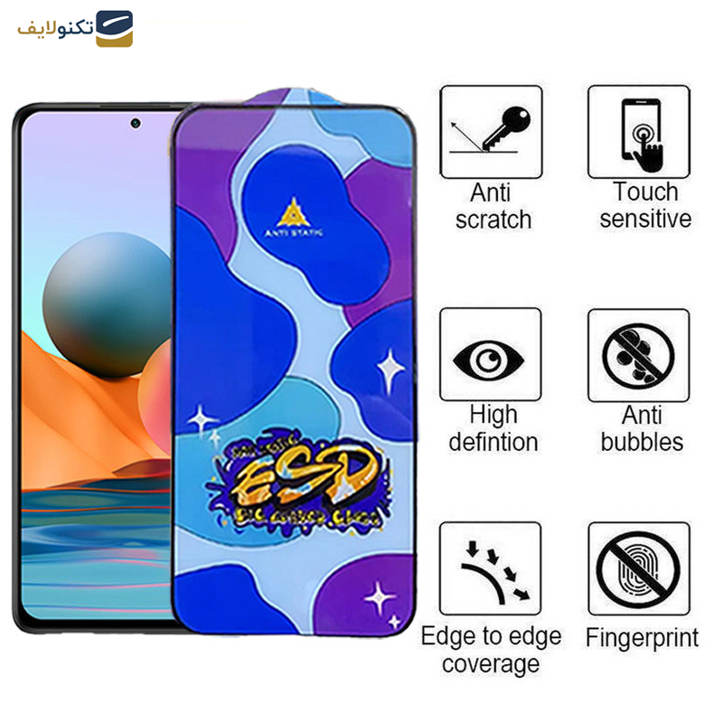 محافظ صفحه نمایش اپیکوی مدل Star ESD مناسب برای گوشی موبایل شیائومی Redmi Note 10 Pro Max - Note 10 Pro 4G India - Note 10 Lite - Star ESD Glass Screen Protector For Xiaomi Redmi Note 10 Pro Max-Note 10 Pro 4G India-Internationa-Note 10 Lite