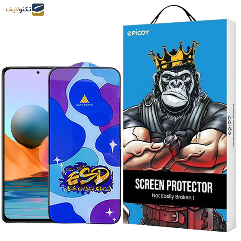 محافظ صفحه نمایش اپیکوی مدل Star ESD مناسب برای گوشی موبایل شیائومی Redmi Note 10 Pro Max - Note 10 Pro 4G India - Note 10 Lite - Star ESD Glass Screen Protector For Xiaomi Redmi Note 10 Pro Max-Note 10 Pro 4G India-Internationa-Note 10 Lite