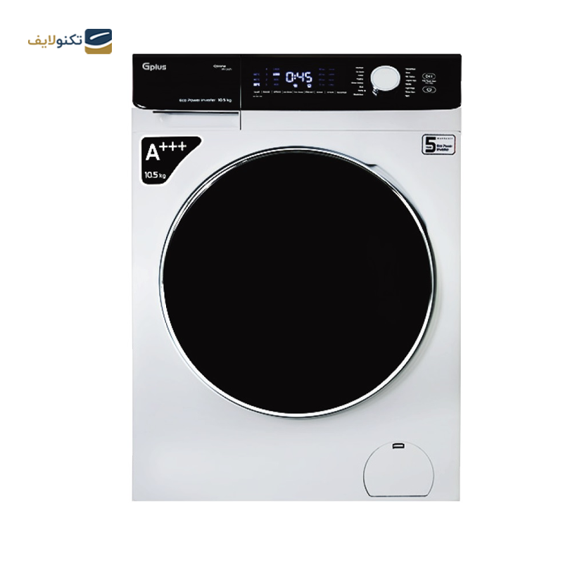 ماشین لباسشویی جی پلاس 10.5 کیلویی مدل GWM-P104W - GPlus GWM-P104W Washing Machine