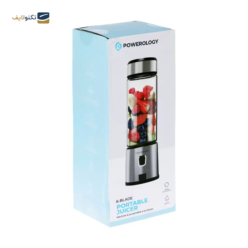 شیکر شارژی پاورولوجی مدل P6BPJBK - Powerology P6BPJBK Blender