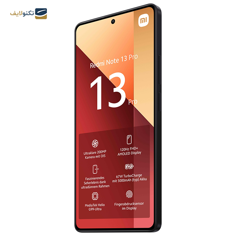 گوشی موبایل شیائومی مدل Redmi Note 13 Pro 4G ظرفیت 256 گیگابایت رم 8 گیگابایت - Xiaomi Redmi Note 13 Pro 4G 256/8GB