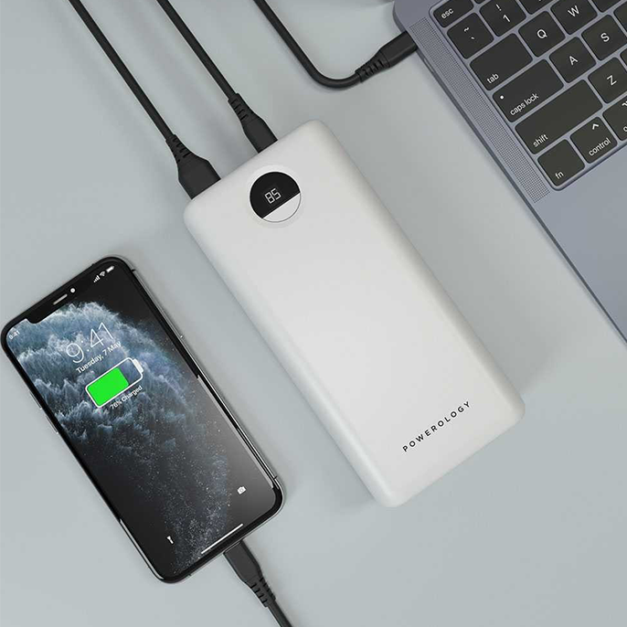  پاوربانک پاورولوجی مدل PPBCHA07 ظرفیت 30000 میلی آمپر - Powerology 30000mAh Power Bank