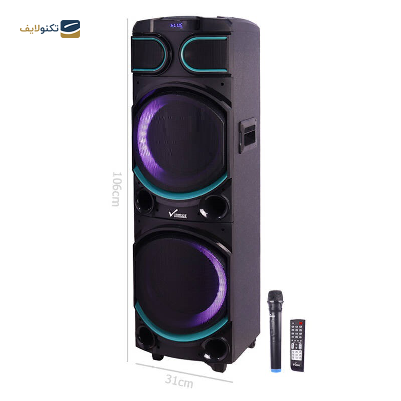 اسپیکر بلوتوثی خانگی وان مکس مدل MAX-1400 - Vanmaax MAX-1400 portable Bluetooth speaker