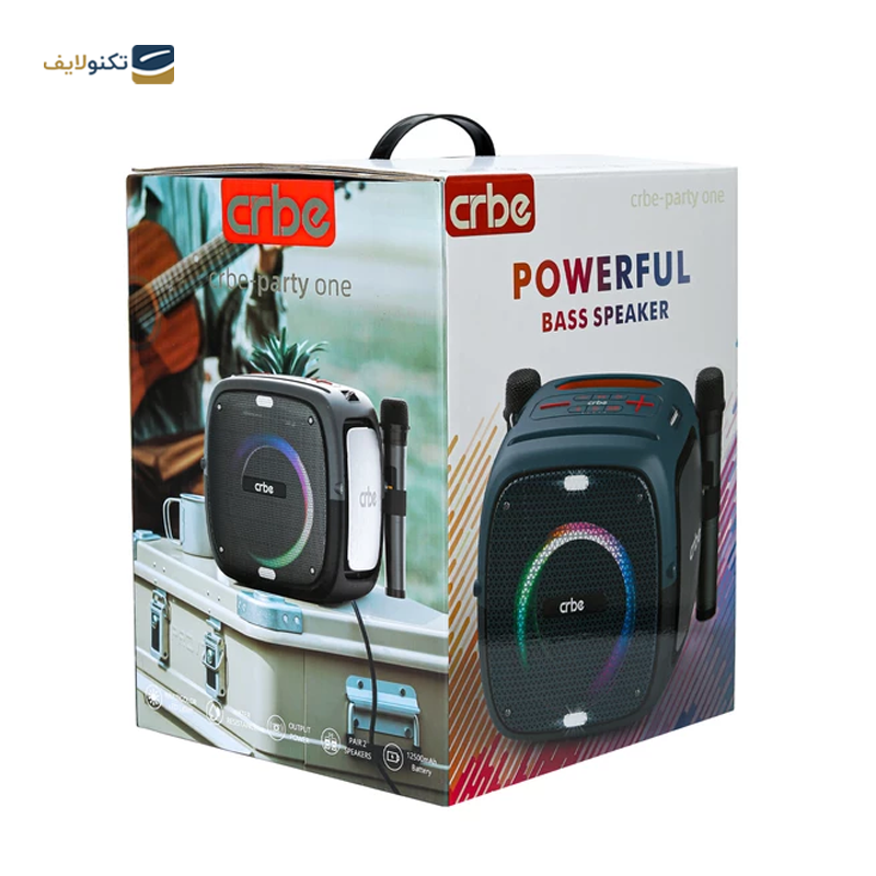 اسپیکر بلوتوثی قابل حمل کربی مدل PARTY ONE - Crbe PARTY ONE Bluetooth Portable Speaker