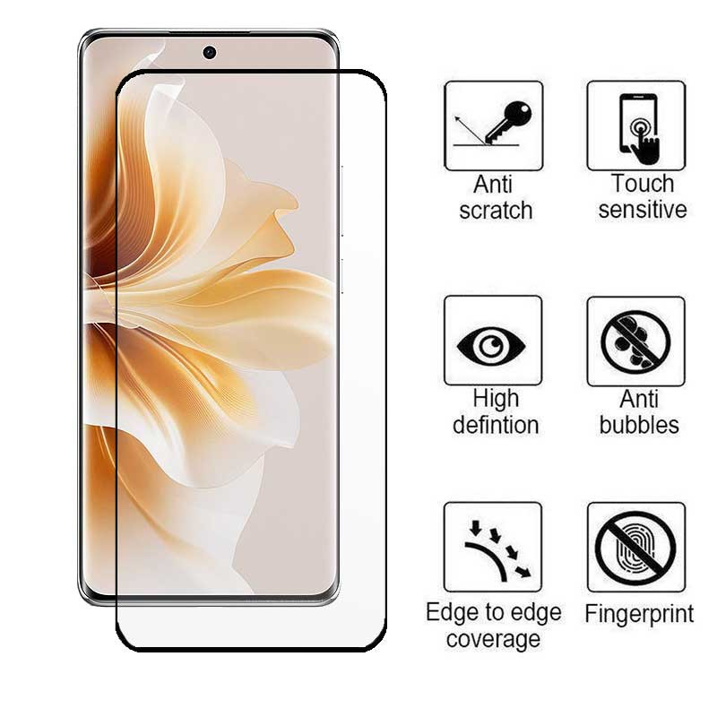 محافظ صفحه نمایش بوف مدل FullGlue-Max مناسب برای گوشی موبایل اوپو Oppo Reno 8 T 5G/9/9 Pro/9 Pro Plus/A2 Pro/A1 Pro - Buff FullGlue-Max Glass Screen Protector For Oppo Reno 8 T 5G/9/9 Pro/9 Pro Plus/A2 Pro/A1 Pro