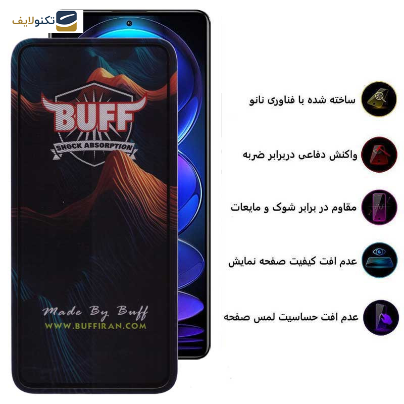 محافظ صفحه نمایش بوف 5D مدل Mountain مناسب برای گوشی موبایل شیائومی Redmi Note 12 Pro Plus/Note 12 Pro 4G/5G/Note 12 4G/5G/Note 12 China - Buff 5D Mountain Glass Screen Protector For Xiaomi Redmi Note 12 Pro Plus/Note 12 Pro 4G/5G/Note 12 4G/5G/Note 12 China