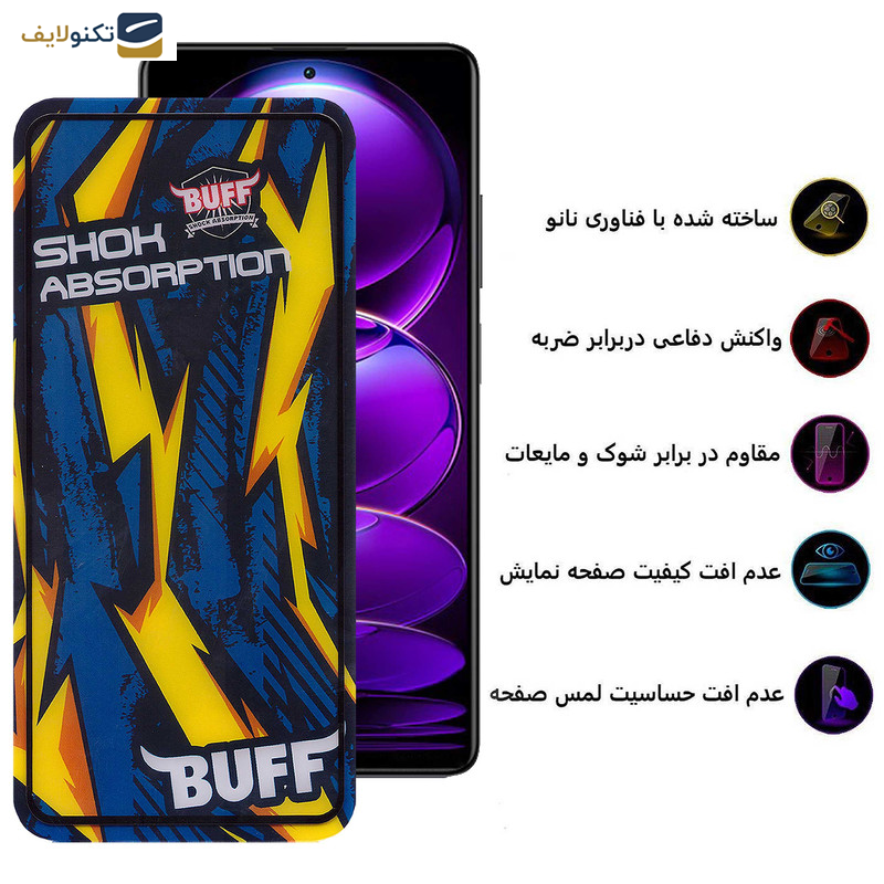 محافظ صفحه نمایش بوف مدل Shock-Shock-G مناسب برای گوشی موبایل شیائومی Redmi Note 12 Discovery-Note 12 Explorer-Note 12 Pro Speed - Buff Shock-Shock-G Glass Screen Protector For Xiaomi Redmi Note 12 Discovery-Note 12 Explorer-Note 12 Pro Speed