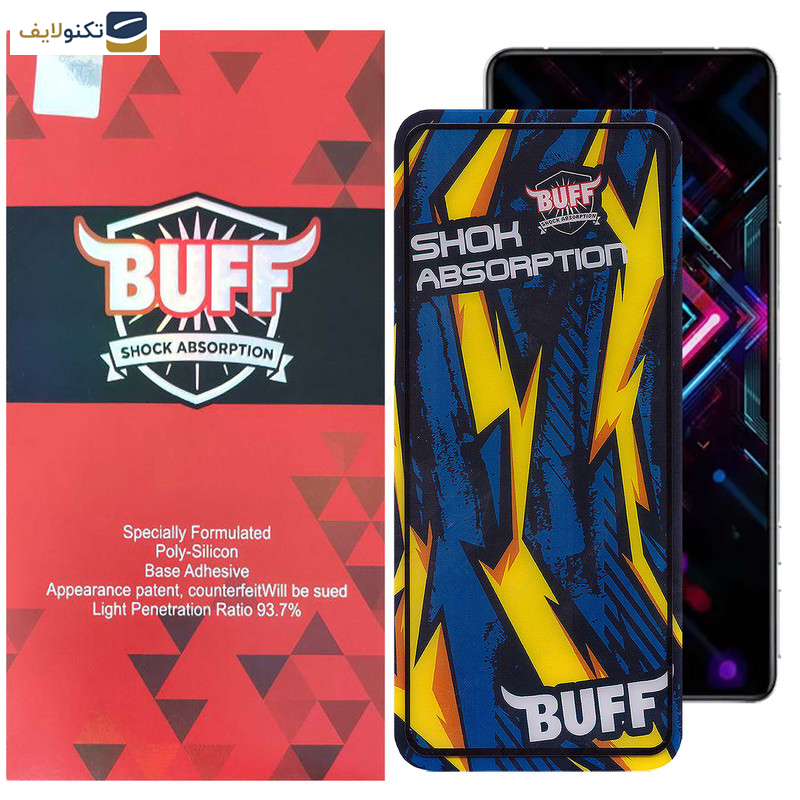 محافظ صفحه نمایش بوف مدل Shock-Shock مناسب برای گوشی موبایل شیائومی Redmi K40 Gaming-K40 Pro Plus-K40 Pro-K40s-K40 - Buff Shock-Shock Glass Screen Protector For Xiaomi Redmi K40 Gaming - K40 Pro Plus - K40 Pro -K40s - K40