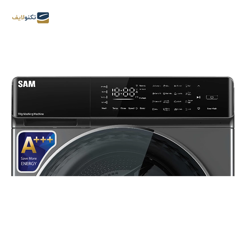 ماشین لباسشویی سام الکترونیک 9 کیلویی مدل DD-P1485 - Sam Electronic DD-P1485 Washing Machine 9KG