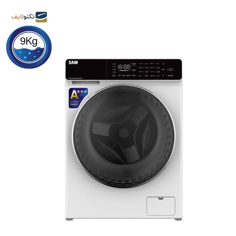 ماشین لباسشویی سام الکترونیک 9 کیلویی مدل DD-P1485 - Sam Electronic DD-P1485 Washing Machine 9KG