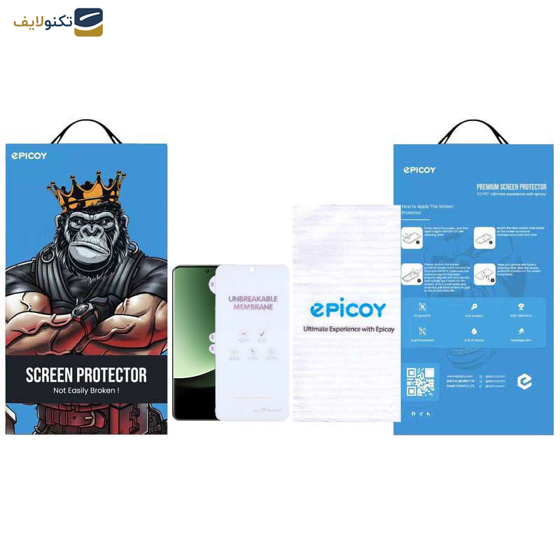 محافظ صفحه نمایش مات اپیکوی مدل Hyrogel-Matte مناسب برای گوشی موبایل شیائومی Xiaomi 14 Ultra- 14 Pro- 13 Pro - Epicoy Hydrogel-Matte Screen Protector For Xiaomi 14 Ultra- 14 Pro- 13 Pro