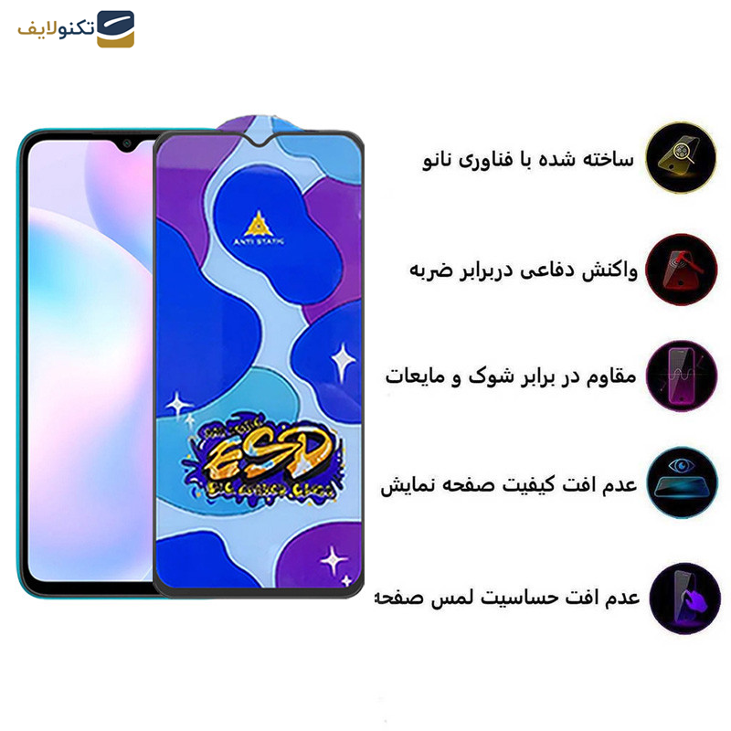 محافظ صفحه نمایش اپیکوی مدل Star ESD مناسب برای گوشی موبایل شیائومی Redmi 9i-Redmi 9AT-9 Activ - Star ESD Glass Screen Protector For Xiaomi Redmi 9i-Redmi 9AT-9 Activ