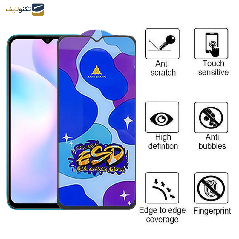 محافظ صفحه نمایش اپیکوی مدل Star ESD مناسب برای گوشی موبایل شیائومی Redmi 9i-Redmi 9AT-9 Activ - Star ESD Glass Screen Protector For Xiaomi Redmi 9i-Redmi 9AT-9 Activ