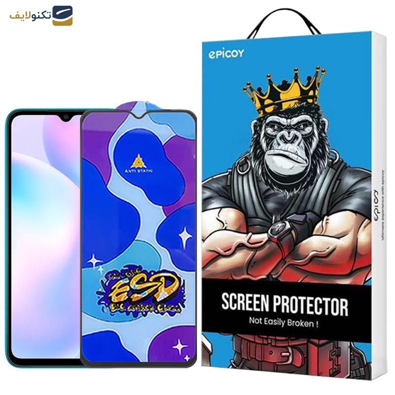 محافظ صفحه نمایش اپیکوی مدل Star ESD مناسب برای گوشی موبایل شیائومی Redmi 9i-Redmi 9AT-9 Activ - Star ESD Glass Screen Protector For Xiaomi Redmi 9i-Redmi 9AT-9 Activ