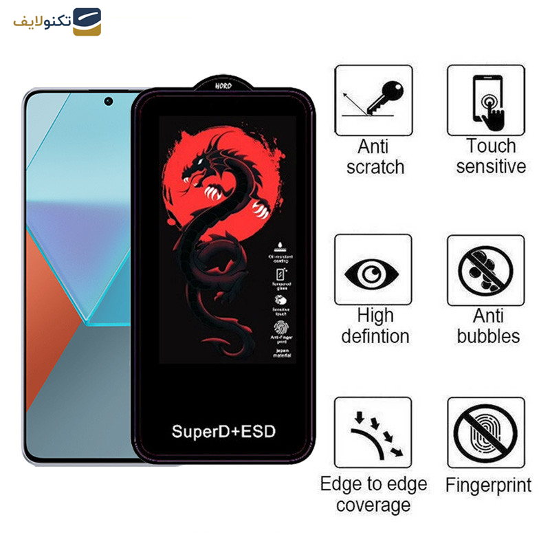 محافظ صفحه نمایش اپیکوی مدل Dragon ESD مناسب برای گوشی موبایل شیائومی Redmi Note 13 Pro 4G-5G -Note 13 4G-5G -Note 13R Pro - Epicoy Dragon ESD Glass Screen Protector For Xiaomi Redmi Note 13 Pro 4G-5G -Note 13 4G-5G -Note 13R Pro