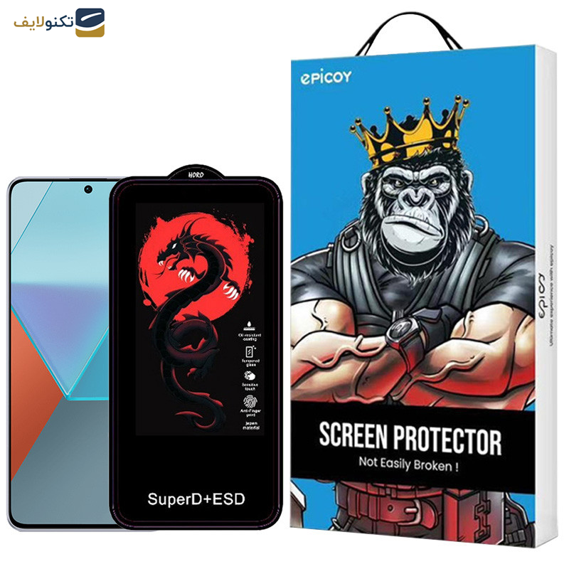 محافظ صفحه نمایش اپیکوی مدل Dragon ESD مناسب برای گوشی موبایل شیائومی Redmi Note 13 Pro 4G-5G -Note 13 4G-5G -Note 13R Pro - Epicoy Dragon ESD Glass Screen Protector For Xiaomi Redmi Note 13 Pro 4G-5G -Note 13 4G-5G -Note 13R Pro