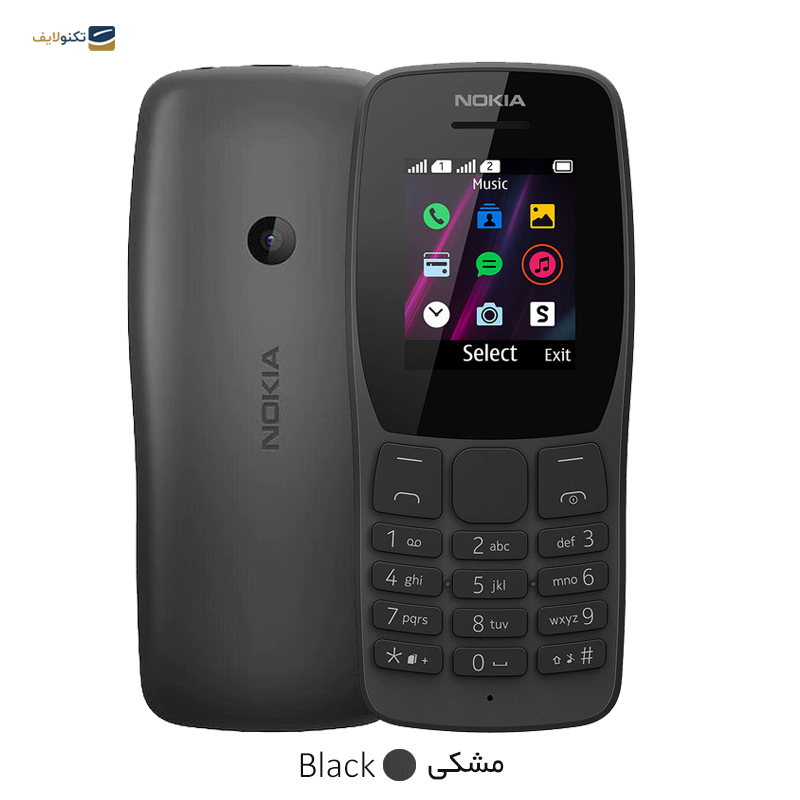 گوشی موبايل نوکيا مدل 110 ظرفیت 4 مگابایت - رم 4 مگابایت	 - Nokia 110 Dual SIM