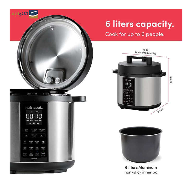 زودپز نوتریکوک مدل SP204A  - Nutricook SP204A Pressure Cooker