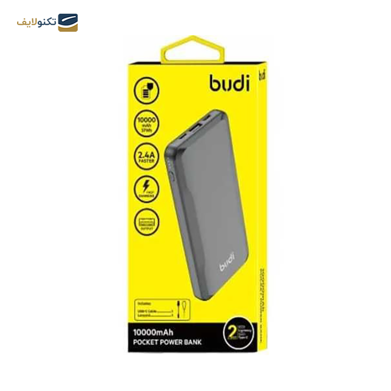 پاوربانک بودی مدل PB0802B ظرفیت 10000 میلی آمپر ساعت - Budi PB0802B 10000mAh Powerbank