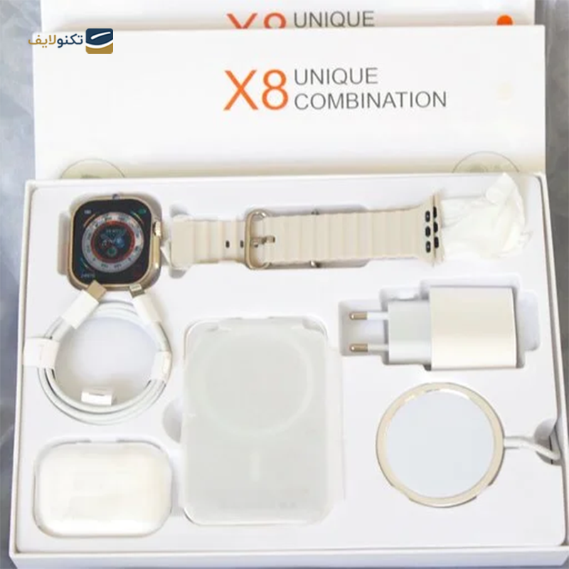 ساعت هوشمند X8 UNIQUE COMBINATION به همراه هندزفری بلوتوثی - X8 UNIQUE COMBINATION Smart Watch