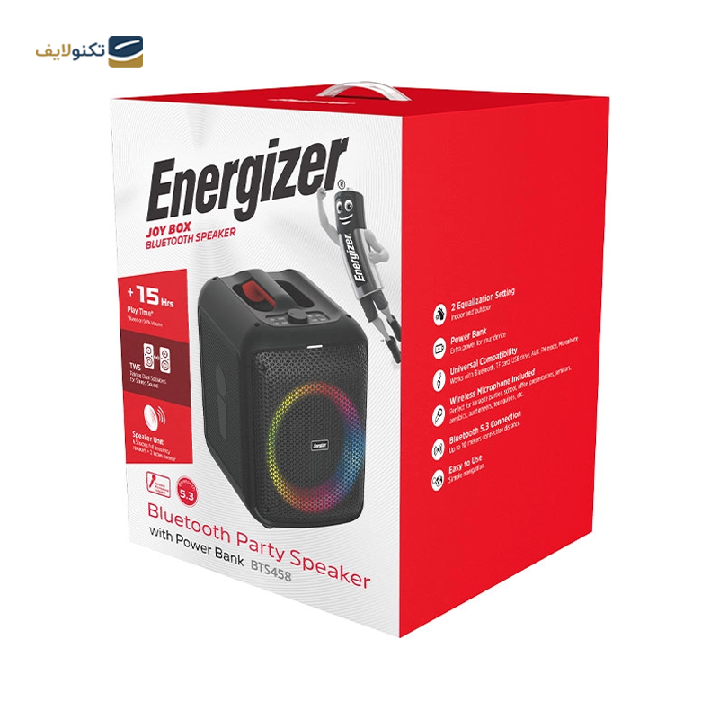 اسپیکر بلوتوثی انرجایزر مدل BTS458 - Energizer BTS458 Bluetooth speaker