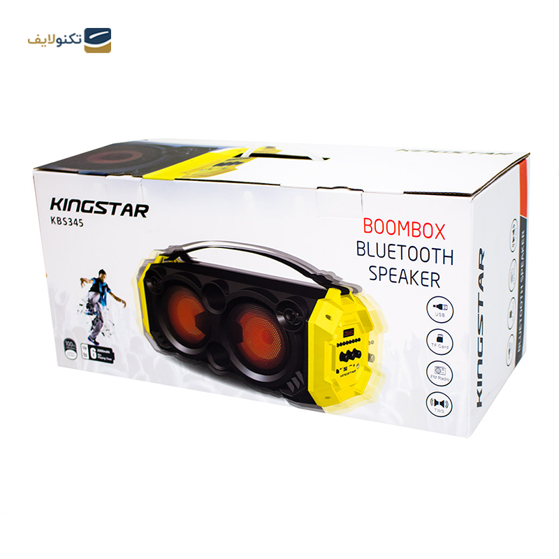   اسپیکر بلوتوثی قابل حمل کینگ استار مدل KBS345 - Kingstar KBS345 Portable Bluetooth Speaker