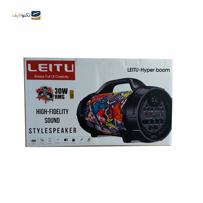  اسپیکر بلوتوثی قابل حمل لیتو مدل Hyper boom - Leitu Hyper boom Bluetooth Speaker