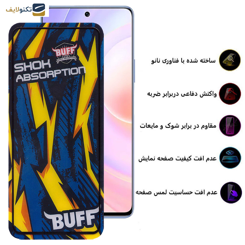 محافظ صفحه نمایش بوف مدل Shock-Shock-G مناسب برای گوشی موبایل هوآوی Nova 9 Se - Honor 50 se - Buff Shock-Shock-G Glass Screen Protector For Huawei Nova 9 Se - Honor 50 se