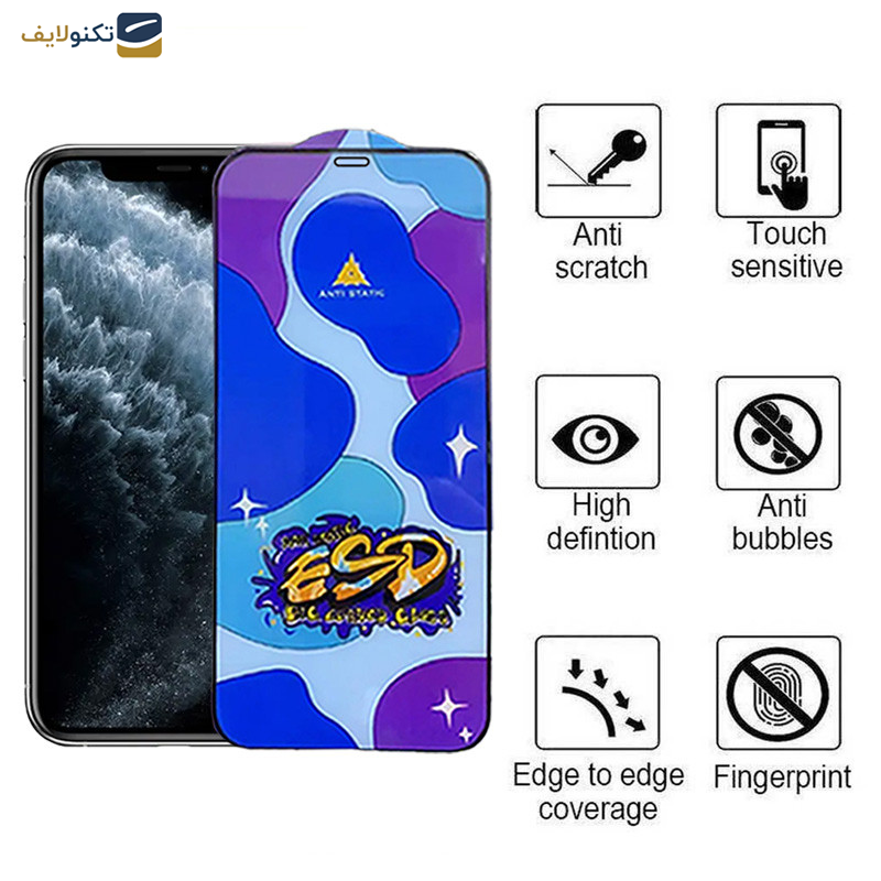 محافظ صفحه نمایش اپیکوی مدل Star ESD مناسب برای گوشی موبایل اپل iPhone 11 Pro-XS-X - Epicoy Star ESD Glass Screen Protector For Apple iPhone 11 Pro-XS-X