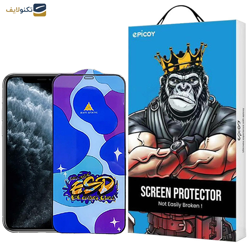 محافظ صفحه نمایش اپیکوی مدل Star ESD مناسب برای گوشی موبایل اپل iPhone 11 Pro-XS-X - Epicoy Star ESD Glass Screen Protector For Apple iPhone 11 Pro-XS-X