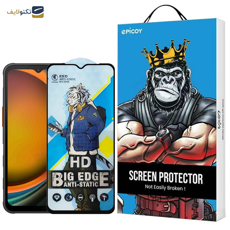 محافظ صفحه نمایش اپیکوی مدل Tiger-Big Edge مناسب برای گوشی موبایل سامسونگ Galaxy A14 4G/5G /Xcover7 - Epicoy Tiger-Big Edge Glass Screen Protector For Samsung Galaxy A14 4G/5G /Xcover7