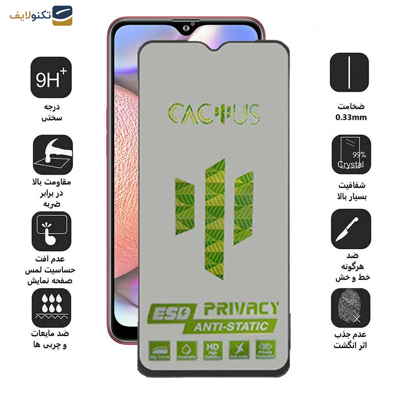 محافظ صفحه نمایش حریم شخصی اپیکوی مدل Cactus-ESD-Privacy مناسب برای گوشی موبایل سامسونگ Galaxy A10s - Epicoy Cactus-ESD-Privacy Screen Protector For Samsung Galaxy A10s