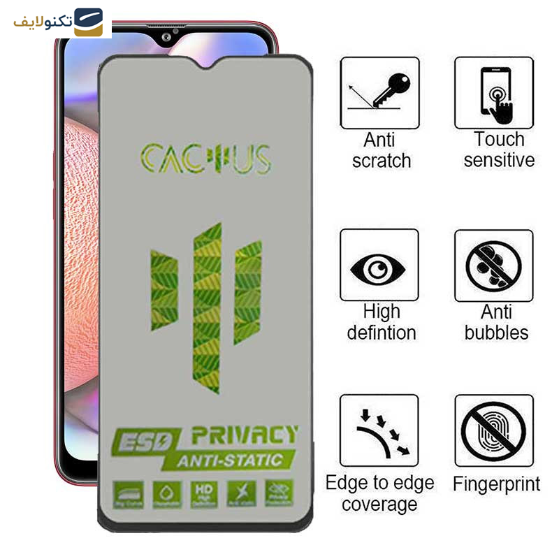 محافظ صفحه نمایش حریم شخصی اپیکوی مدل Cactus-ESD-Privacy مناسب برای گوشی موبایل سامسونگ Galaxy A10s - Epicoy Cactus-ESD-Privacy Screen Protector For Samsung Galaxy A10s