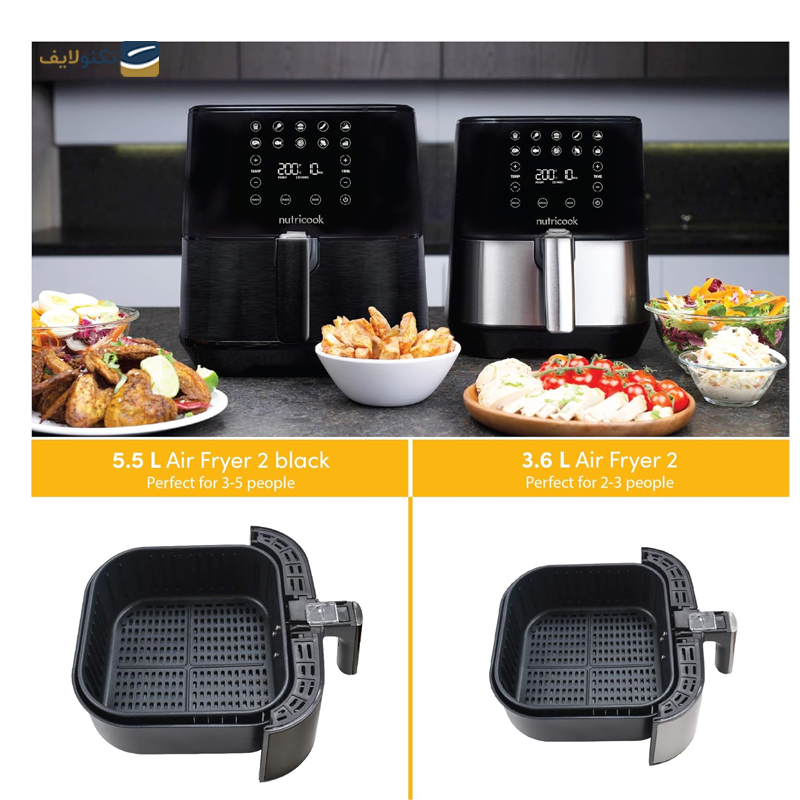 سرخ کن بدون روغن نوتریکوک مدل AF205K - Nutricook AF205K Air Fryer