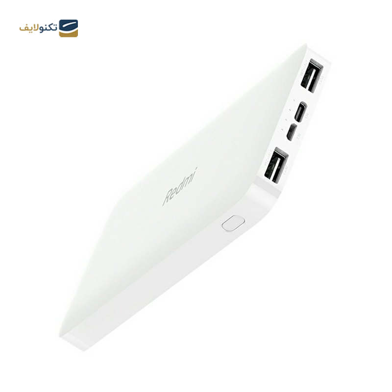 پاوربانک شیائومی مدل Redmi PB100LZM ظرفیت 10000 میلی آمپر ساعت به همراه کابل تبدیل microUSB - Xiaomi Redmi PB100LZM 10000mAh Power Bank