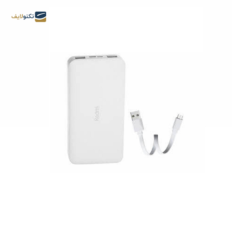 پاوربانک شیائومی مدل Redmi PB100LZM ظرفیت 10000 میلی آمپر ساعت به همراه کابل تبدیل microUSB - Xiaomi Redmi PB100LZM 10000mAh Power Bank
