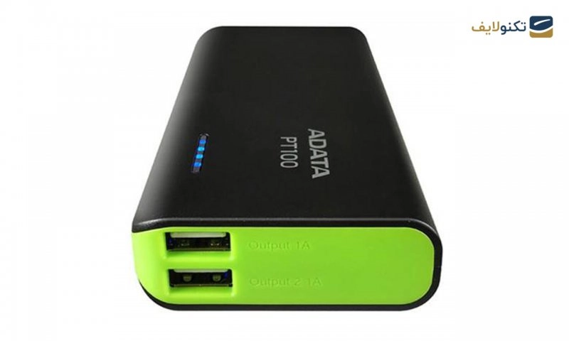 پاوربانک ای دیتا مدل PT100 ظرفیت 10000 میلی آمپر ساعت - Adata PT100 10000mAh Power Bank