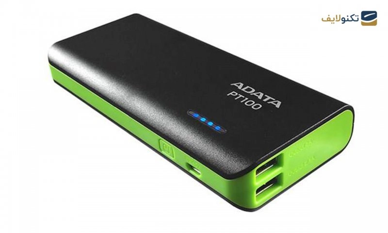 پاوربانک ای دیتا مدل PT100 ظرفیت 10000 میلی آمپر ساعت - Adata PT100 10000mAh Power Bank