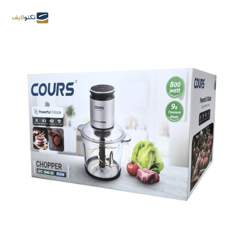 خردکن کورس مدل CFC 1840SS - Cours CFC 1840SS Food Chopper