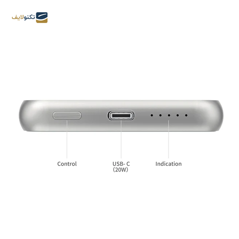 پاوربانک مایپو مدل SPQ02 ظرفیت 5000 میلی آمپر ساعت - MIPOW MAGSAFE 20W POWER CUBE MAGLINK 50000 SPQ02