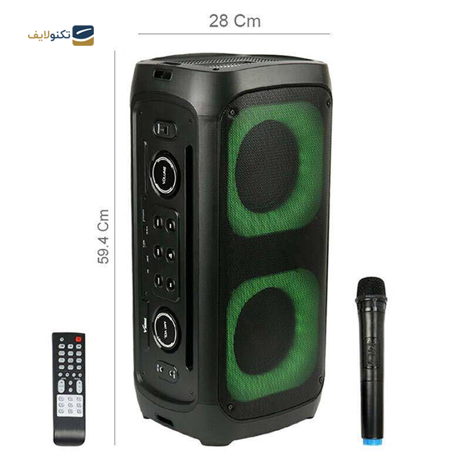 اسپیکر بلوتوثی قابل حمل مچر مدل MR-1400 - Macher MR-1400 portable bluetooth speaker