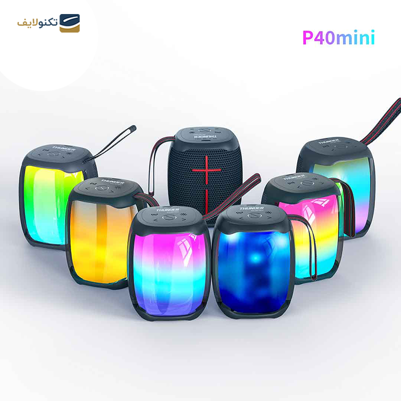 اسپیکر بلوتوثی قابل حمل ویوو مدل Thunder P40 mini - WIWU Thunder P40 mini Portable Speaker