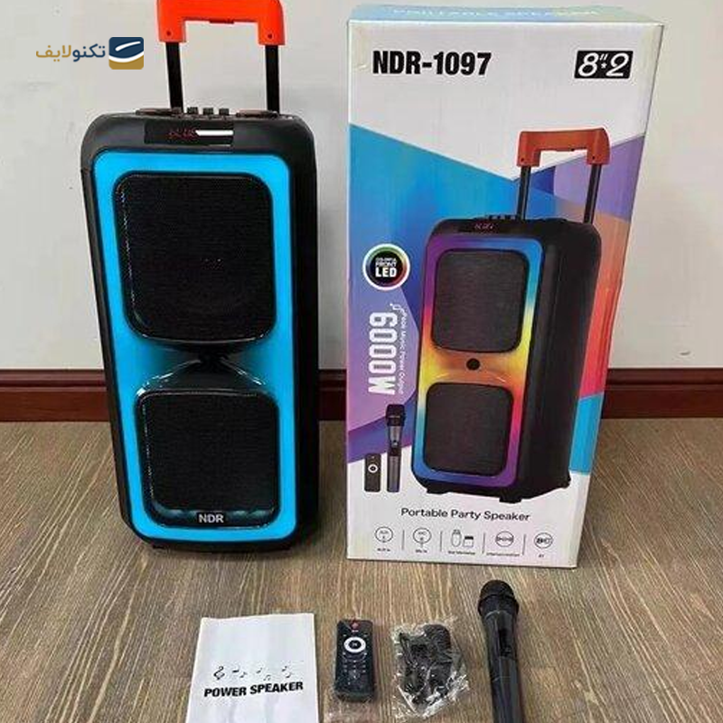 اسپیکر بلوتوثی چمدانی مدل NDR-1097 - NDR-1097 Bluetooth Speaker