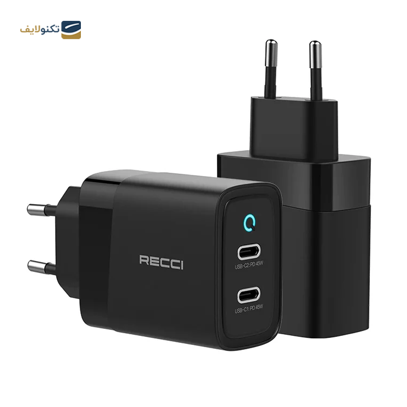 شارژر دیواری رسی مدل RC43 توان 47 وات - Recci 47w Wall Charger RC43