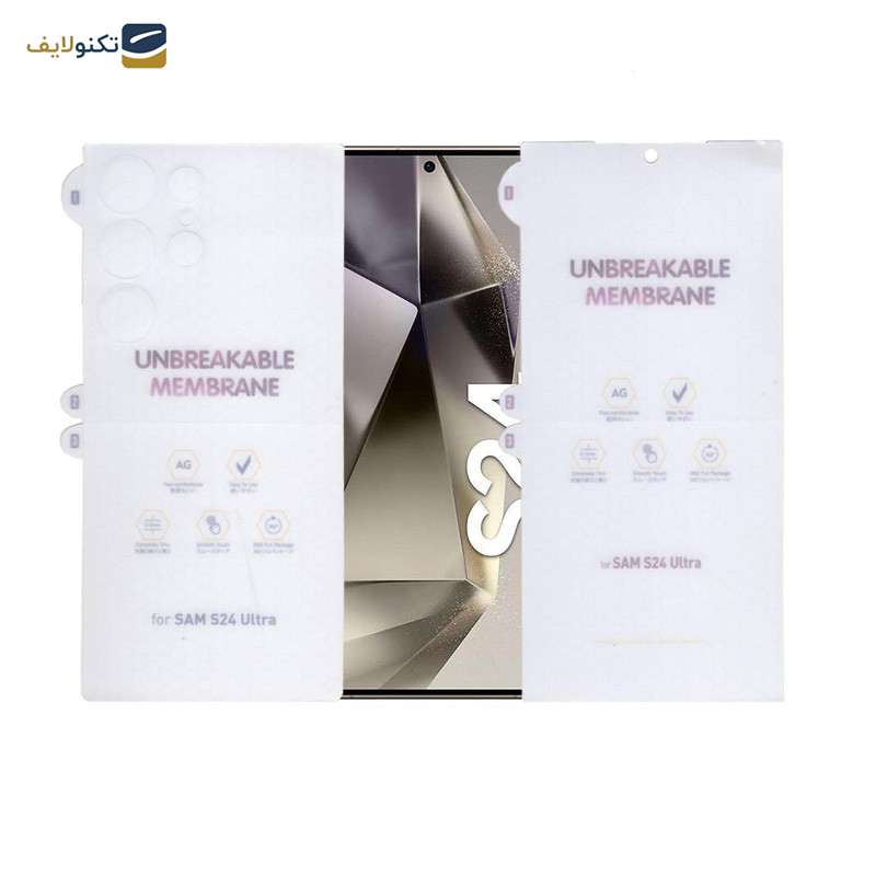محافظ صفحه نمایش مات بوف مدل Hydrogel-Matte-G مناسب برای گوشی موبایل سامسونگ Galaxy S24 Ultra به همراه محافظ پشت گوشی - Buff Hydrogel-Matte-G model screen protector suitable for Samsung Galaxy S24 Ultra mobile phone along with phone back protector